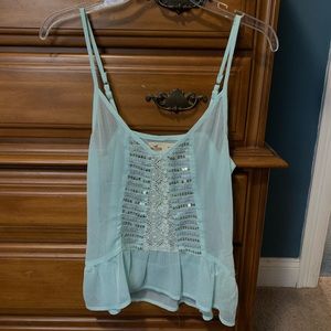 hollister, adjustable spaghetti strapped top